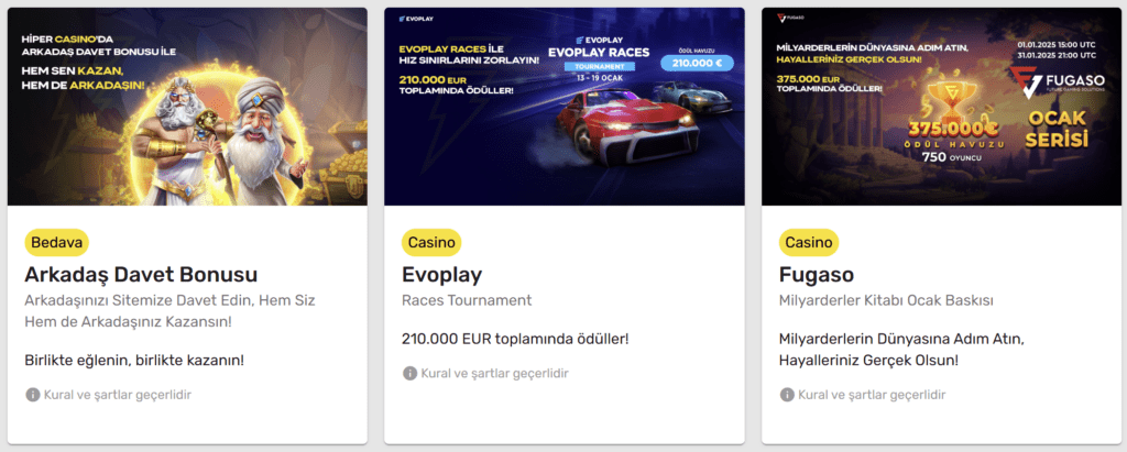 HiperCasino bonuslarının önizlemesi #2